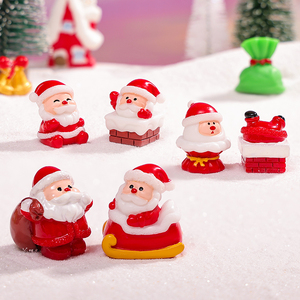 Miniaturas de Resina Encantadoras de <span class=keywords><strong>Santa</strong></span> <span class=keywords><strong>Claus</strong></span>, Estilo Nostálgico y Hereditario, Ideales para Regalos de Navidad y Rellenos de Calcetines - Product Image 1