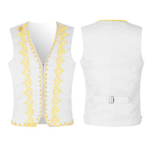 Europa los Estados Unidos cuello en V solo pecho exterior chaleco rojo - Product Image 5