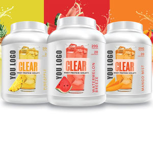 Poudre de protéine de lactosérum claire OEM Complément de lactosérum nourri à l'herbe pour la croissance musculaire Mélange post-entraînement Mélange de boissons pour sportifs - Product Image 1