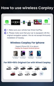 Adaptador Inalámbrico CarPlay 2 en 1 Naranja - <span class=keywords><strong>Dongle</strong></span> de Navegación Rápido y Estable para iPhone, <span class=keywords><strong>Samsung</strong></span>, Huawei, Xiaomi - Product Image 4