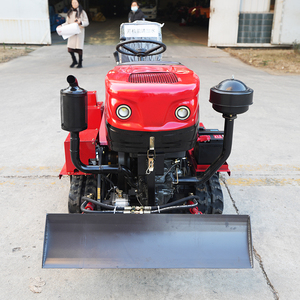 Máquina de zanjado y fertilización autopropulsada de gran venta con orugas de goma, tractor de 25 CV, rotocultivador y toldo de 1.2m-1.8m de ancho de trabajo 25 - Product Image 2