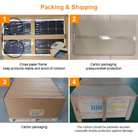 Prix bas OEM 200w panneau solaire semi-flexible etfe panneaux solaires légers pour bateau Bus hangar voiture bateau maison toit