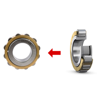 Bearing Rol Silinder Baris Tunggal RN307E RN307M Ukuran 35x68.2x21mm untuk Gearbox