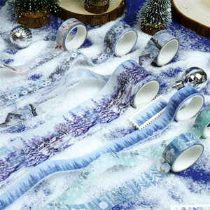 Ruban Washi Scène Hivernale 4m 18 Rouleaux – Kit Cadeau Décoration Journal - Product Image 2