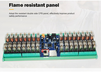 Module de relais Ethernet RS485 32 canaux Huaqingjun, Modbus RTU, Modbus TCP, contrôle à distance, relais G2R-1 10A pour l'automatisation des ascenseurs