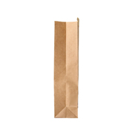 Emballage alimentaire promotionnel écologique, jetable et recyclable, sac en papier kraft brun avec fenêtre pour poulet rôti, pop-corn fraîchement cuit
