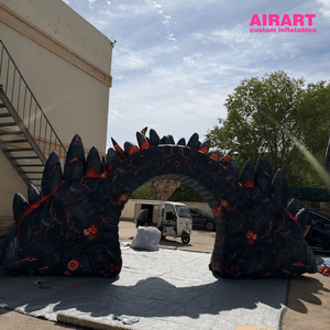 Arco Inflable Gigante <span class=keywords><strong>de</strong></span> Dinosaurio <span class=keywords><strong>de</strong></span> <span class=keywords><strong>Tres</strong></span> Cabezas <span class=keywords><strong>de</strong></span> 3.9m, Arco Inflable <span class=keywords><strong>de</strong></span> Dinosaurio Esqueleto <span class=keywords><strong>de</strong></span> Tela Oxford para Decoración <span class=keywords><strong>de</strong></span> Halloween - Product Image 6