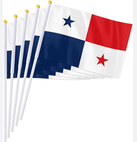 Conception personnalisée de haute qualité Décoration d'événement de célébration d'Haïti Petit drapeau portable