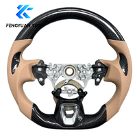 Volant de voiture en fibre de carbone forgé sur mesure avec LED pour Toyota GR Yaris sans airbag Mk3 2002 2004 2005 2006 2007 2008 2009