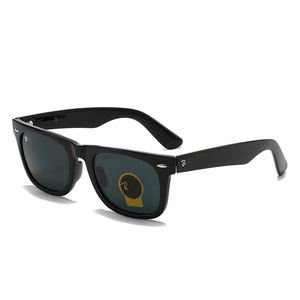 Lunettes de <span class=keywords><strong>soleil</strong></span> carrées en métal Ray 2140, tendance 2025, polarisées UV400, vintage, premium pour hommes et femmes, lunettes de haute qualité, logo personnalisé - Product Image 6