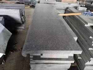 Düz kenar başa çıkma yüzme havuz karosu kenar siyah başa çıkma taşları G684 granit yeni 100% doğal granit ilk taş açık CE