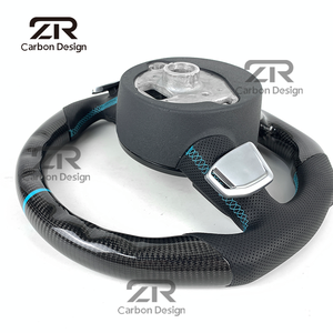 Volante de Fibra de Carbono para <span class=keywords><strong>Interior</strong></span> de Automóvil para <span class=keywords><strong>Audi</strong></span> A1 A2 A4 A5 A6 A7 A8 A3 Q3 Q5 Q7 RS3 RS4 S3 S4 S5 RS6 RS7 <span class=keywords><strong>TT</strong></span> 2018-<span class=keywords><strong>2021</strong></span> - Product Image 6