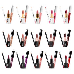Kit de lèvres 3-en-1 personnalisé avec logo – Vente en gros – Nouveauté – Rouge à lèvres liquide mat longue tenue et waterproof de haute qualité avec crayon à lèvres - Product Image 5