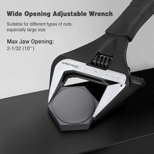 Customizable Adjustable Multitool Wrench DIY Chrome Vanadium Steel OEM Metric Measurement System Support <b>Large</b> Opening <b>Spanner</b> - Product Image 3
