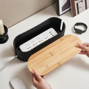 热销桌面电线管理电缆盒电源插座和电源线收纳盒 - Product Image 2