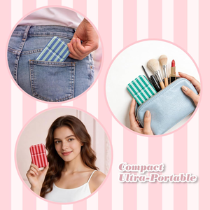 12 Espejos Compactos Italianos con Rayas, Espejos de Bolsillo Mini al por Mayor, Regalo de Cumpleaños para Chicas Solteras - Product Image 4