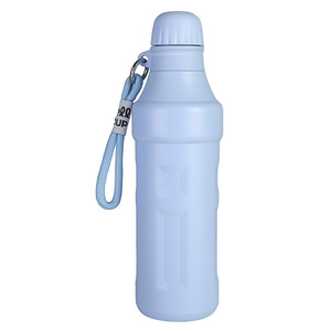 Outdoor Sports 500ml <b>Small</b> Mouth Double Wall Vacuum Flask Portable Stainless Steel Insulated Thermal Water <b>Bottle</b> With Rope - Product Image 5
