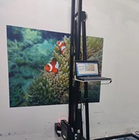 Impresora de Pared 3D para Arte Mural y Pintura Vertical para Decoración del Hogar con Pantalla Táctil 3D Impresión Directa a la Pared