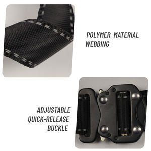 ชุดสายรัดนิรภัยแบบเต็มตัวทำจากโพลีเอสเตอร์ ได้รับการรับรองมาตรฐาน CE พร้อมตะขอคู่สำหรับการป้องกันการตกที่ปรับได้และงานปีนเสา - Product Image 4