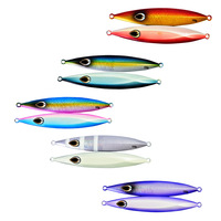 ODM OEM Jigs métalliques lumineux 150g 200g 260g 320g 7 couleurs pour la pêche en haute mer, leurres de jigging qui brillent dans le noir