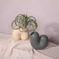 Vente en Gros de Vases Géométriques à Fleurs pour la Décoration de la Maison de Mariage Floreros Nordic Morandi Vase en Céramique Ornements d'Art