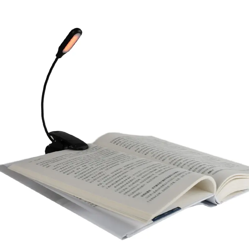Usb Rechargeable Led Night Clip Book light Reading,Eye Protective 3 Modes Foldable Small Mini Led Book Light For Reading