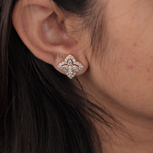 ต่างหูเพชรเลี้ยงในห้องปฏิบัติการสำหรับผู้หญิง เงินแท้ ทอง 10K ทอง 14K ทอง 18K เครื่องประดับหรูหราสง่างาม ของขวัญสำหรับสไตล์หรูหราในชีวิตประจำวัน - Product Image 4