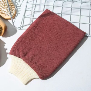 Nouveaux Gants <span class=keywords><strong>de</strong></span> Douche Tissés Doubles Tendance en Fibres Exfoliantes pour le Corps, Loofa pour Spa, Massage et Brosses <span class=keywords><strong>de</strong></span> Bain - Product Image 4