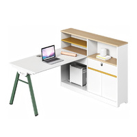Poste de travail de bureau individuel avec cloison de séparation, bureau informatique moderne, ensemble de mobilier de direction de luxe, vente en gros