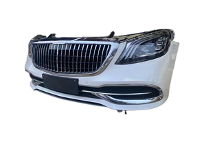 Paraurti per Mercedes-Benz W222 Classe S - Kit Carrozzeria Upgrade S63 S65 AMG con Griglia, Diffusore, Tubi, Fari e Fanali Posteriori - Product Image 3