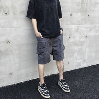 OEM Nouveau Style Street Wear High Street Shorts Long Cordon Élastique BROUILLARD Hommes Cargo Shorts