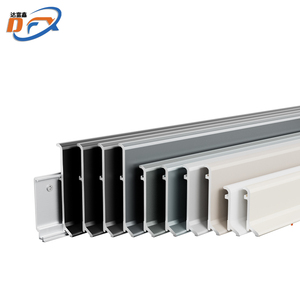 Dafuxin nhà sản xuất Dễ dàng cài đặt sàn Phụ Kiện 4cm cao kim cương cắt bề mặt hợp kim nhôm Ốp chân tường bảng cho công viên - Product Image 6