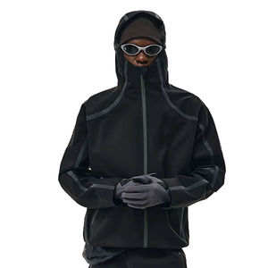 Chaqueta Cortavientos Impermeable Reflectante Personalizada OEM al por Mayor para Hombre, Chaqueta Funcional para Exteriores, Ropa de Calle, Chaqueta Casual Utilitaria para Hombre - Product Image 4