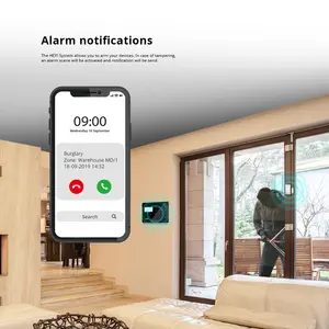 High-End Heyi Smart Alarmsysteem Kit Voor Huis Winkel Bank Farm Business Met Panel Sensor Draadloze gsm Wifi