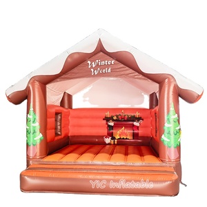Nouvelle <span class=keywords><strong>Maison</strong></span> Gonflable de Noël Cabane d'Hiver Lit de Saut Gonflable Extérieur Château Gonflable pour Location de Fêtes de Fin d'Année - Product Image 6