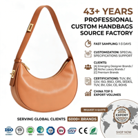 Sac Hobo en Cuir PU Souple Camel pour Femme, Sac à Bandoulière Élégant en Forme de Croissant, Sac à Main en Cuir Synthétique Premium, Chic Quotidien OEM