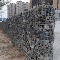 Gabions galvanisés sur mesure, panier de gabion soudé, boîte de gabion 2x1x1 pour mur de gabion et aménagement paysager