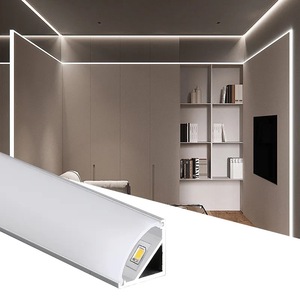 Luz de perfil LED de esquina de 90 grados de 16MM de ancho de buena calidad para iluminación de techo interior canal difusor LED de aluminio de 45 ángulos - Product Image 4