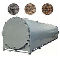 Four de carbonisation à bas prix pour la fabrication de charbon de bois, machine à briquettes de charbon de bois de bambou, de coque de noix de coco et de sciure de bois
