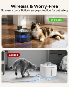 New Plastic Charge Dog Cat <b>Water</b> <b>Dispenser</b> Circulating Filter Flowing Intelligent Pet <b>Automatic</b> <b>Water</b> Feeder Bowl Cross-border - Product Image 4
