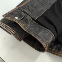 Blouson en cuir de vachette marron pour homme, style décontracté, mode quotidienne, doux et de qualité supérieure, veste de motard, doublure en polyester pour l'hiver, livraison rapide