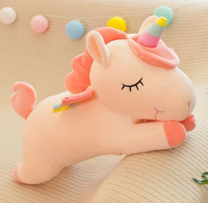 Factory Wholesale Cute Unicorn Doll <strong>Rainbow</strong> Horse Plush Toy Girl Birthday Gift Clip Leg Doll Unicorn Plush <strong>Pillow</strong> - Product Image 4