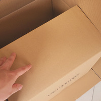 Boîte en carton ondulé 5 plis personnalisée avec logo, recyclable, pour déménagement, emballage, expédition et livraison