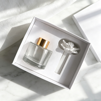 Diffuseur de parfum Finru en pierre aromatique, bouteille de 100 ml, cadeau de luxe, fleur en porcelaine faite à la main, huile essentielle, parfum d'intérieur, désodorisant
