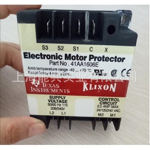 Klixon Electronic <b>Motor</b> Protector 41AA1606E 208/240V 2.5A Max Control Circuit <b>Motor</b> <b>Controller</b> - Product Image 2