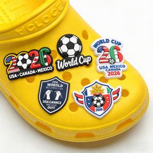 Ensemble de breloques pour sabots de football <span class=keywords><strong>Messi</strong></span> Argentine, thème star du football, en PVC, pour les fans, accessoires tendance pour sabots - Product Image 1