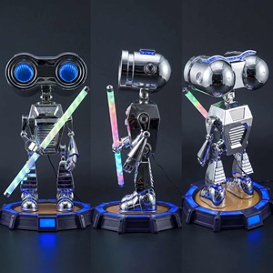 Estatua de Robot de Fibra de Vidrio Electrochapada al Vacío, Estilo Walle, Personaje de Película, Decoración para el Hogar, Artículo Coleccionable, Regalo - Product Image 6