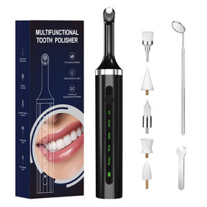Polisseur dentaire électrique rechargeable, étanche IPX6, brosse à polir les dents professionnelle avec 5 têtes de remplacement - Product Image 1