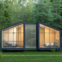 Maisons de tentes Maison préfabriquée prête à l'emploi 2 chambres à coucher Maisons modulaires préfabriquées Maison conteneur Capsule