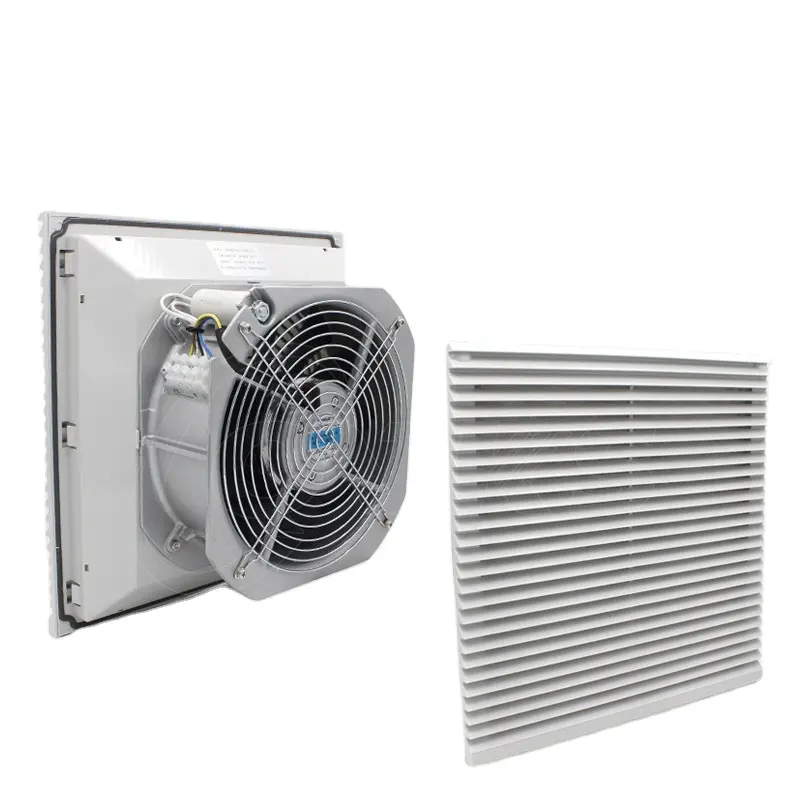 Conjunto completo de dissipação de calor industrial, fk6626 230 0.75kw 220v ventilador de refrigeração do armário